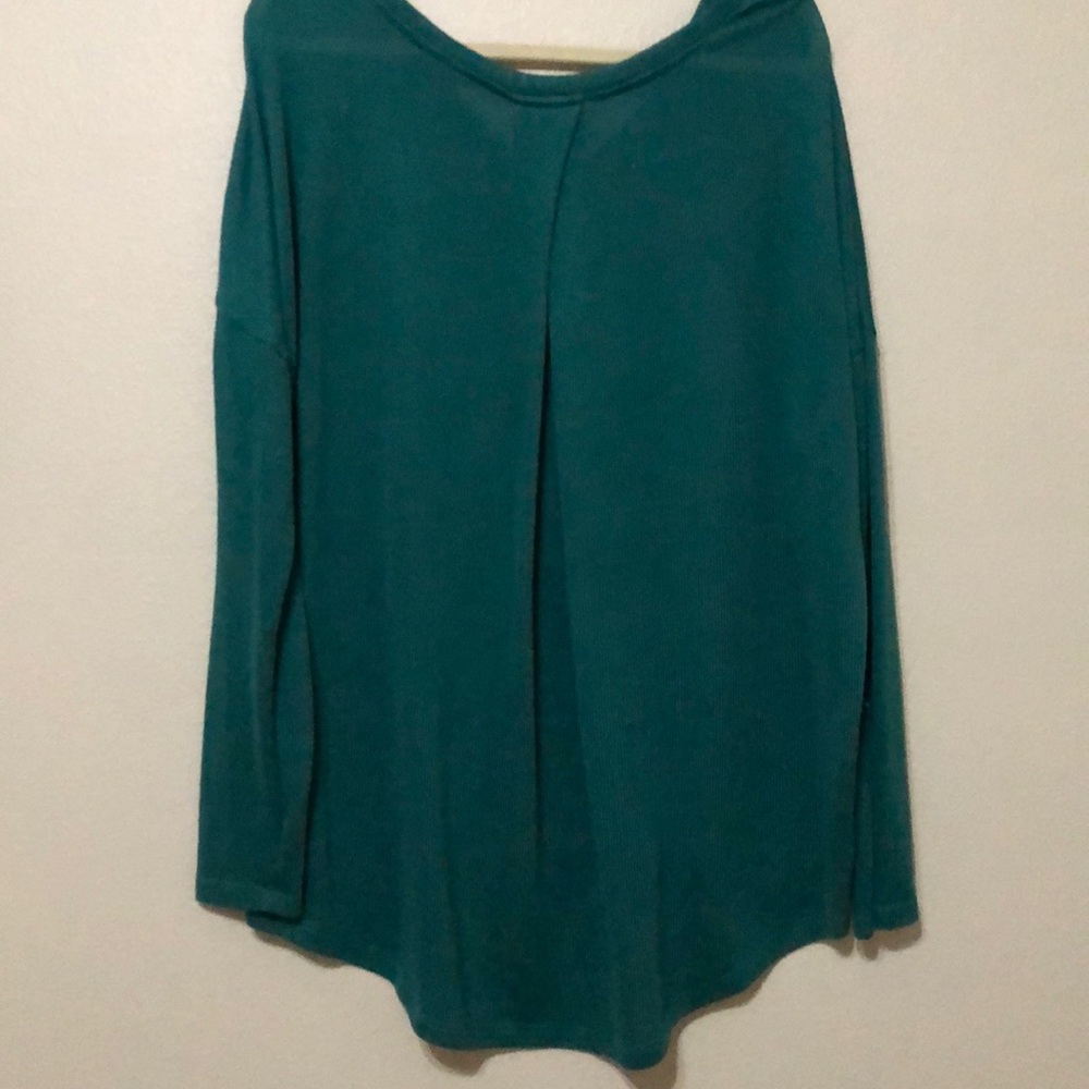 Teal green oversized sweater